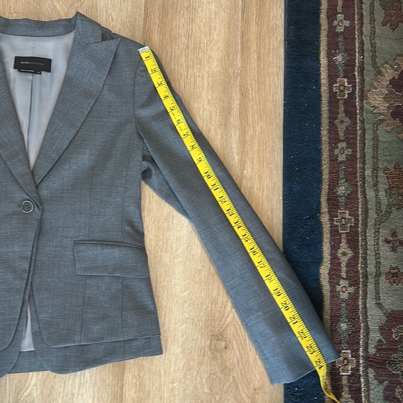 BCBG MAXAZRIA women’s grey double detail blazer size S - Picture 13 of 13